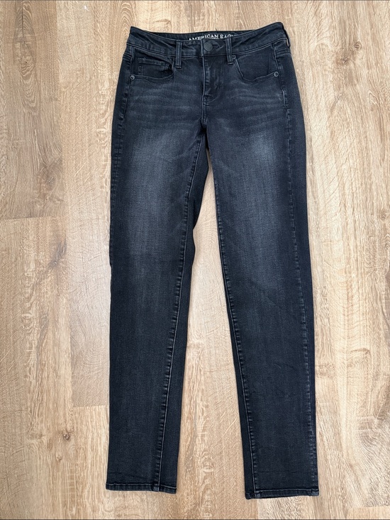 American Eagle Outfitters Denim - American Eagle Outfitters Women’s Dark Gray/Black Skinny Jeans
